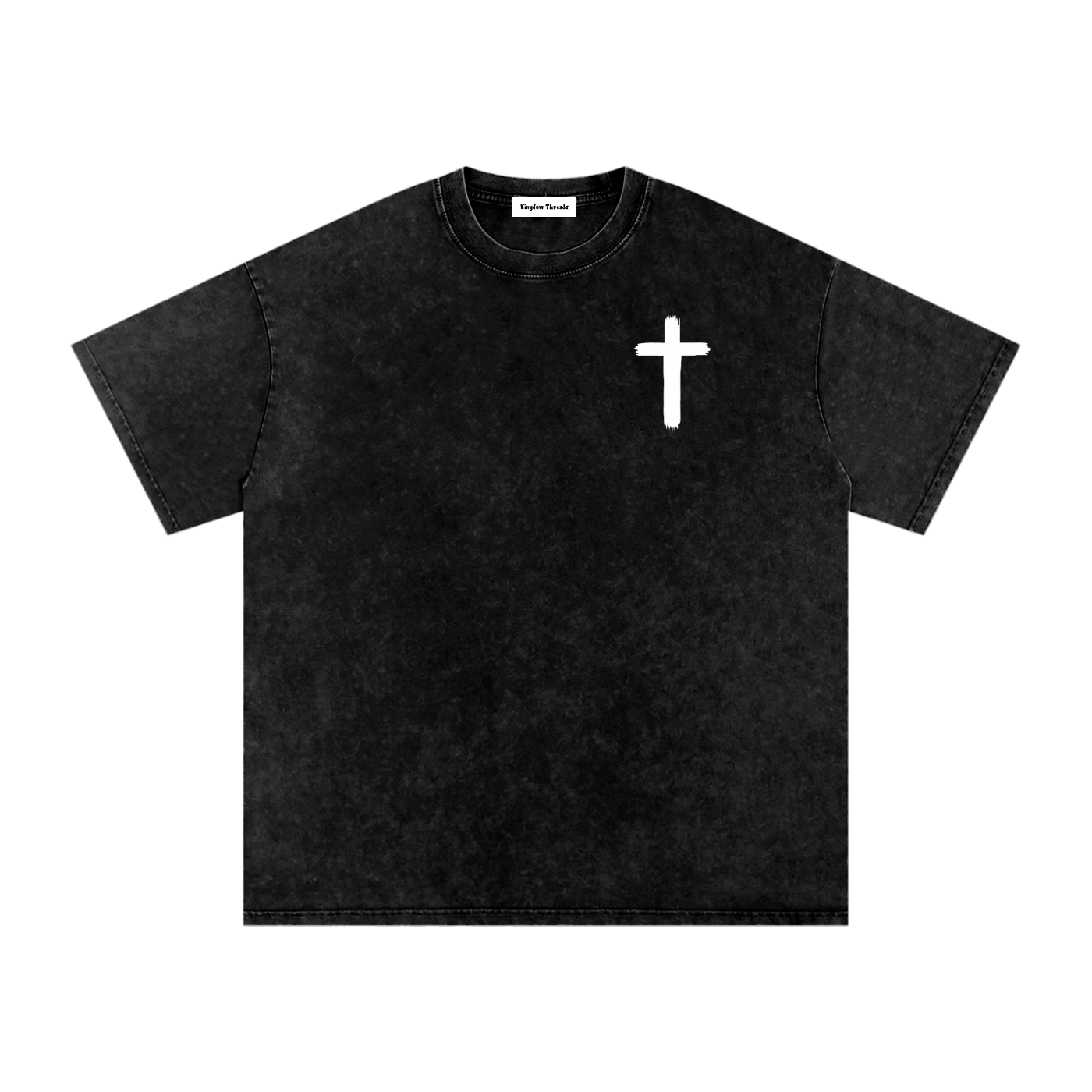 Kingdom Threads Cross Shirt with Cross Graphic on back