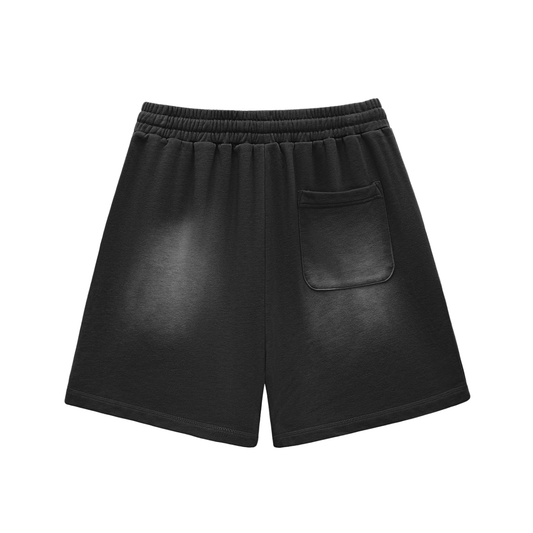 Isaiah 41:10 Sun Fade Raw Edge Cotton Shorts