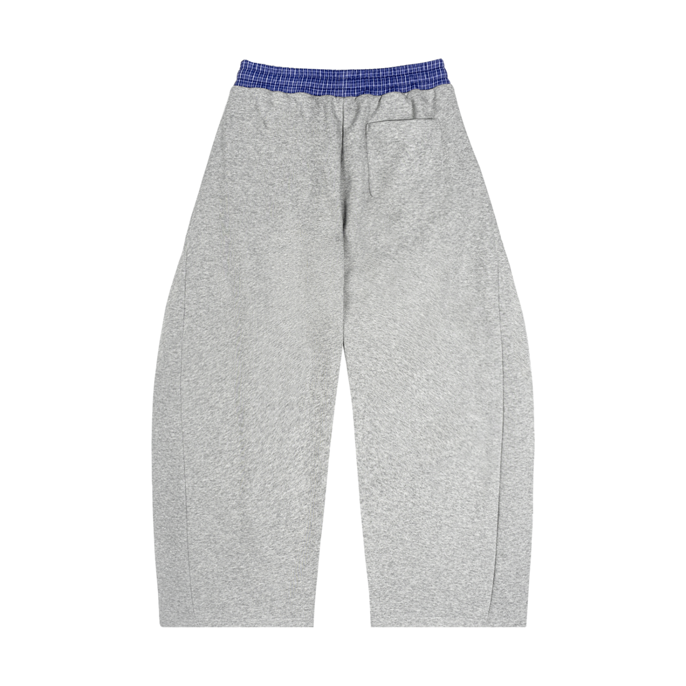 Wear Your Life Plaid Waistband Barrel Sweatpants