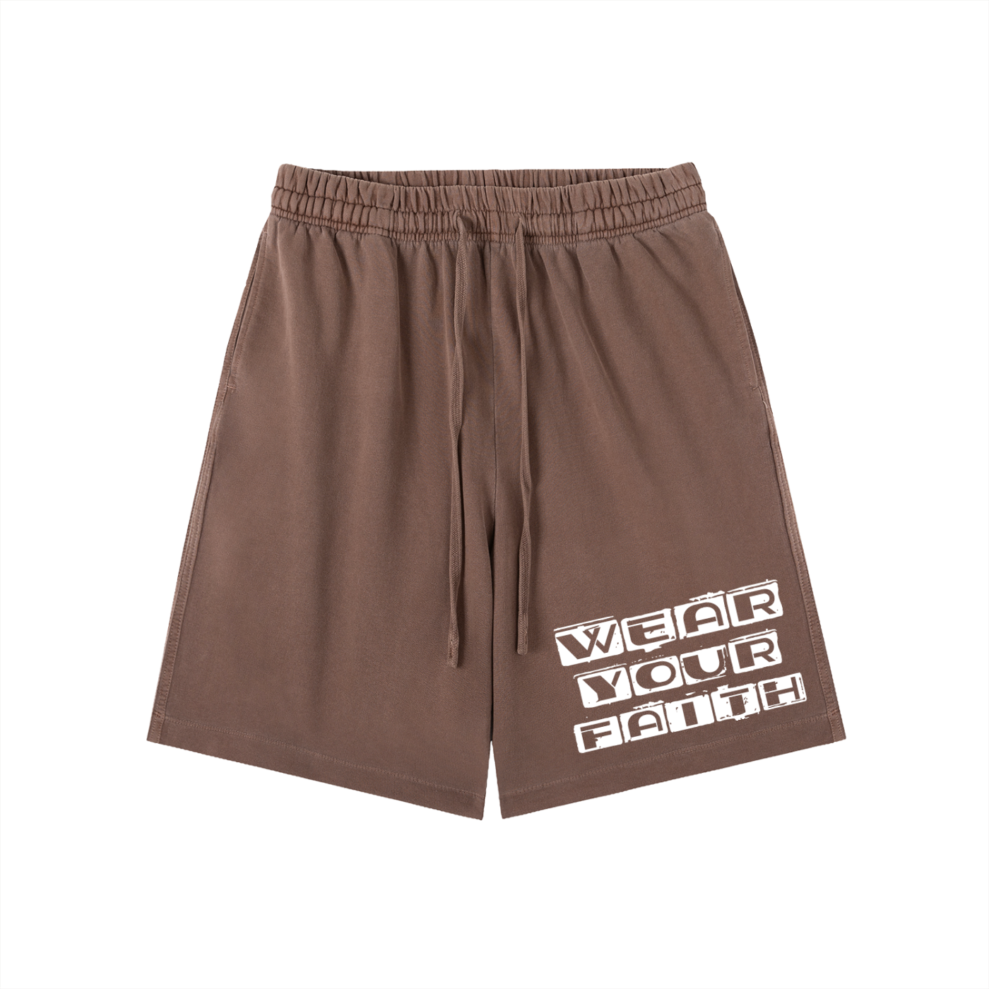 Wear Your Faith Vintage Wash Cotton Shorts