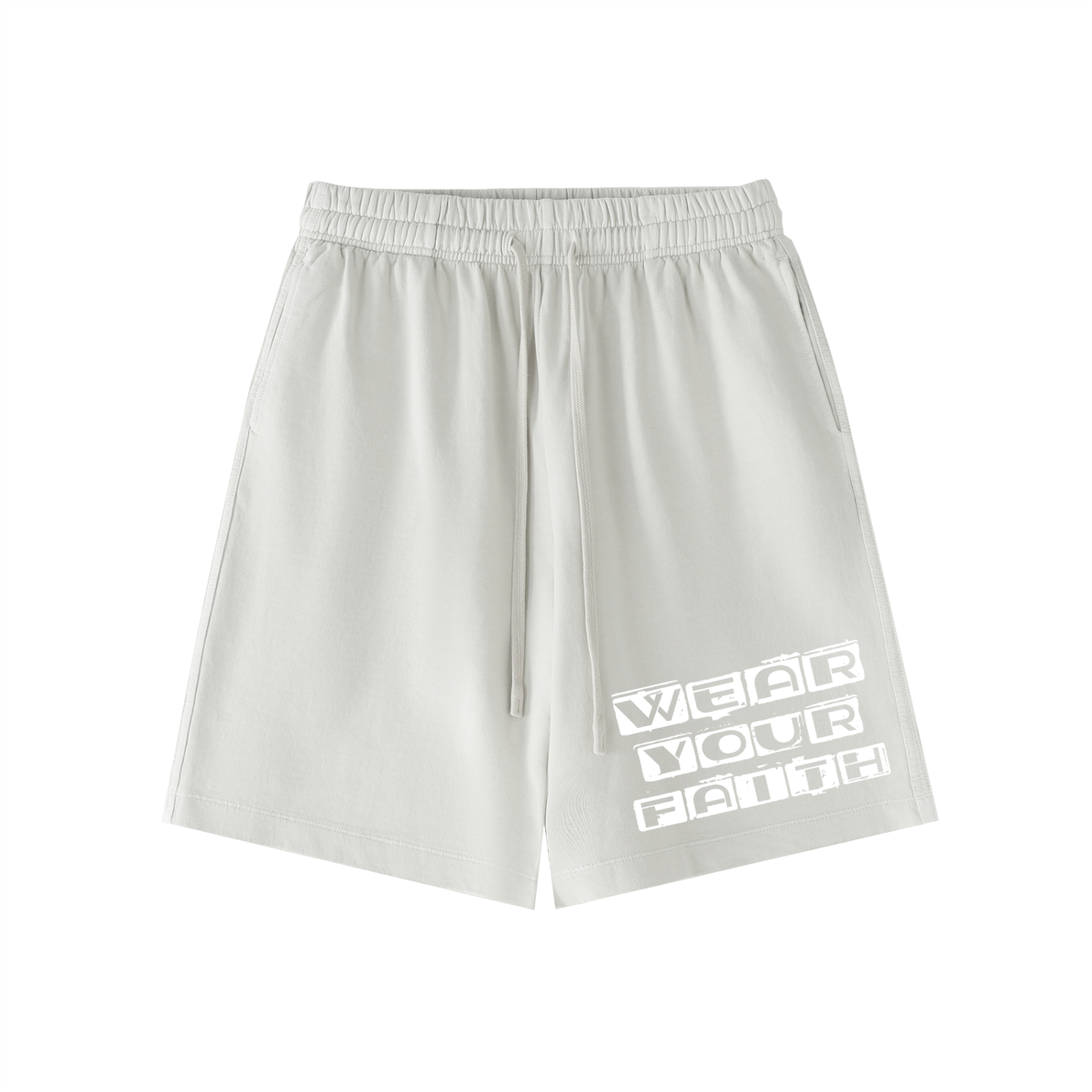 Wear Your Faith Vintage Wash Cotton Shorts