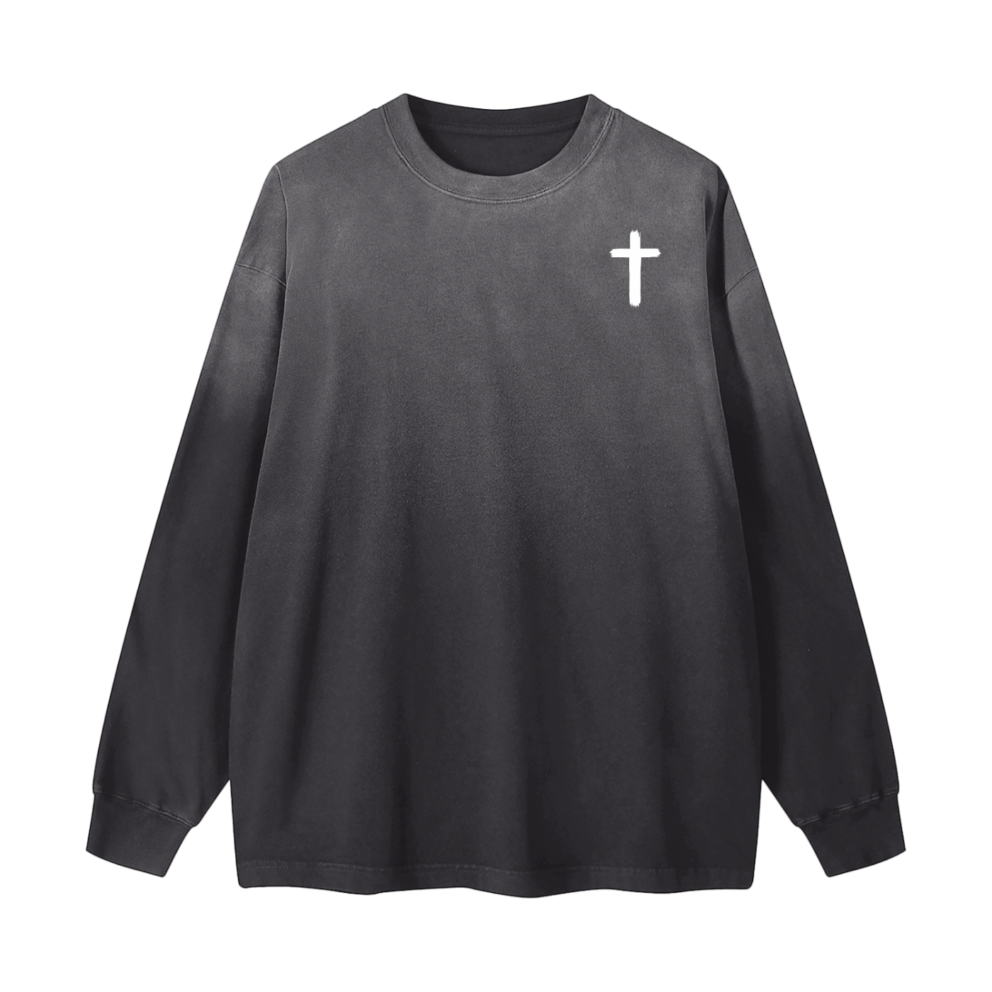 Gradient Washed Long Sleeve T-Shirt