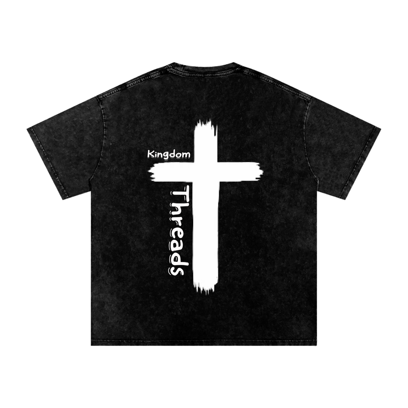 Kingdom Threads Cross Shirt with Cross Graphic on back