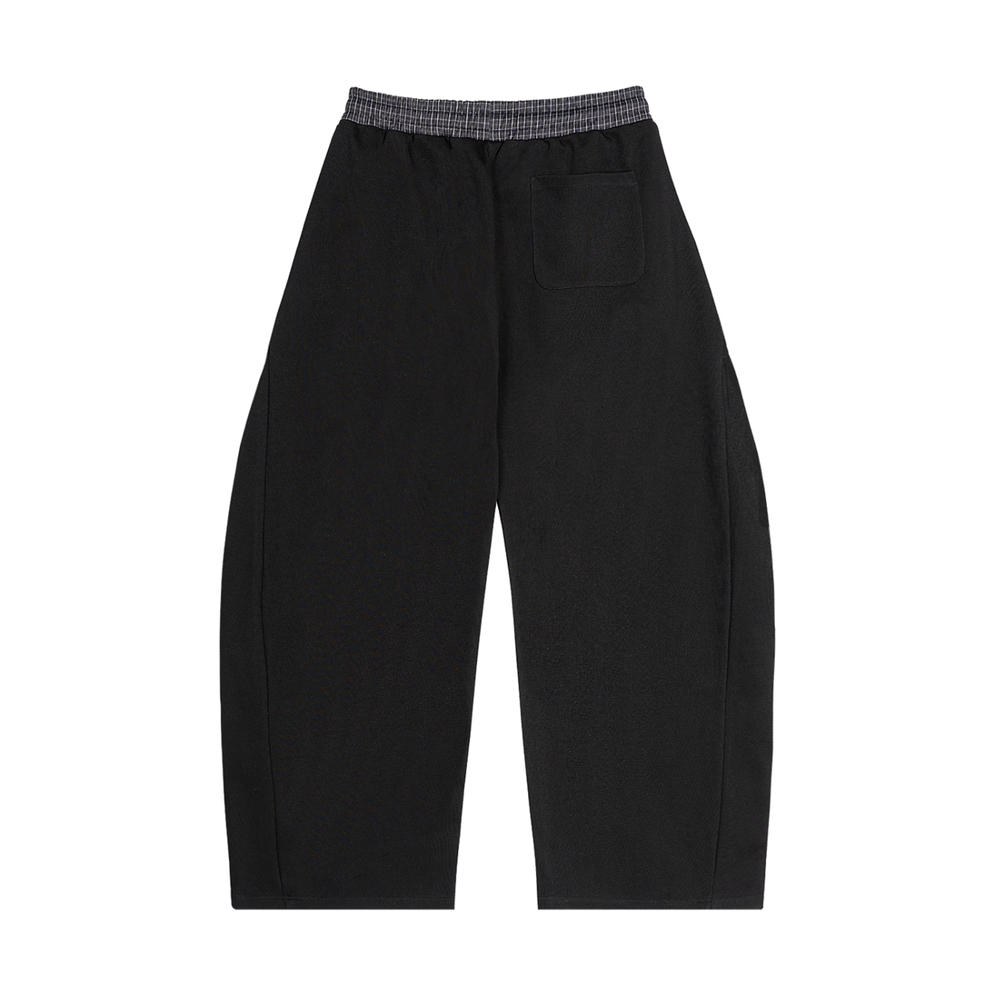 Wear Your Life Plaid Waistband Barrel Sweatpants