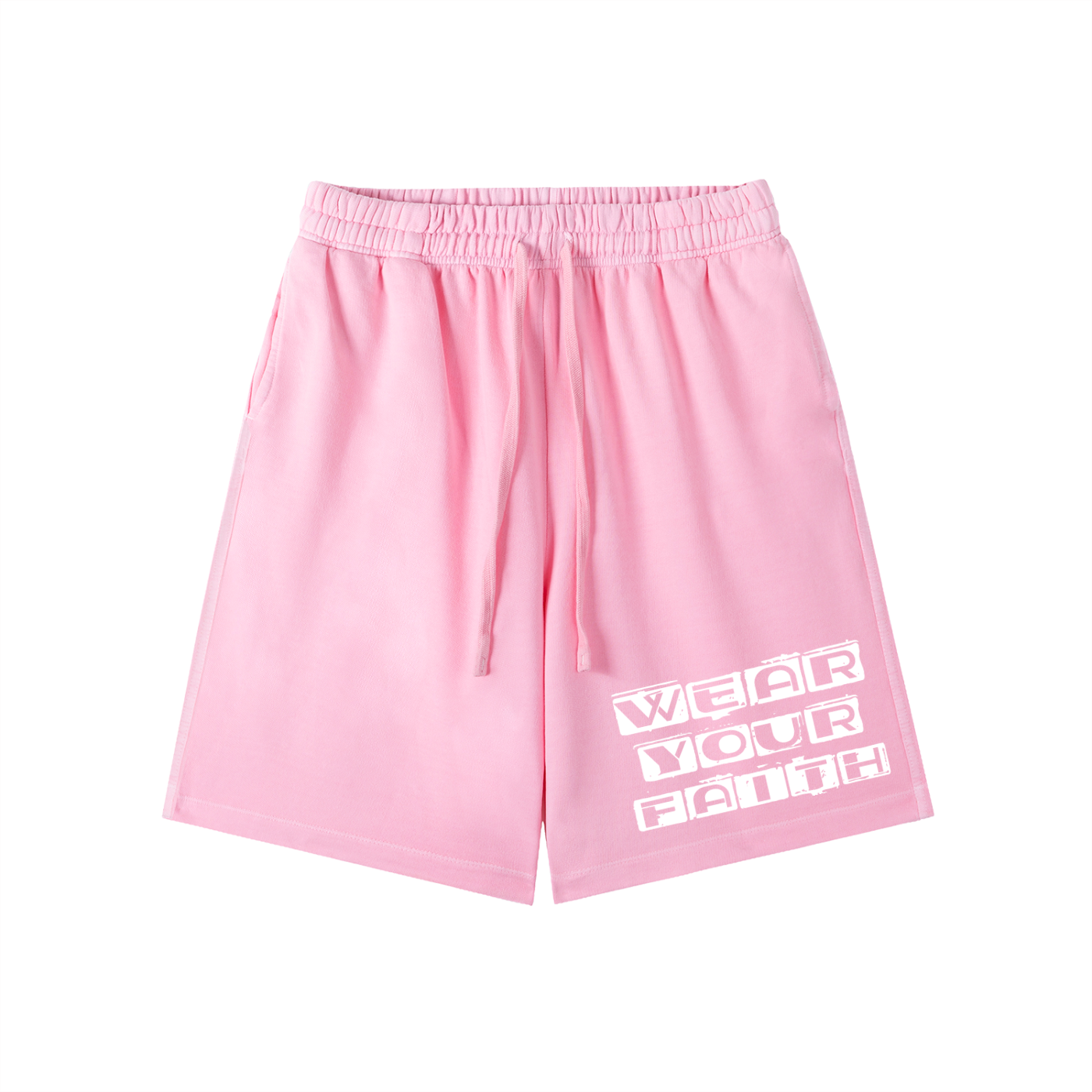 Wear Your Faith Vintage Wash Cotton Shorts