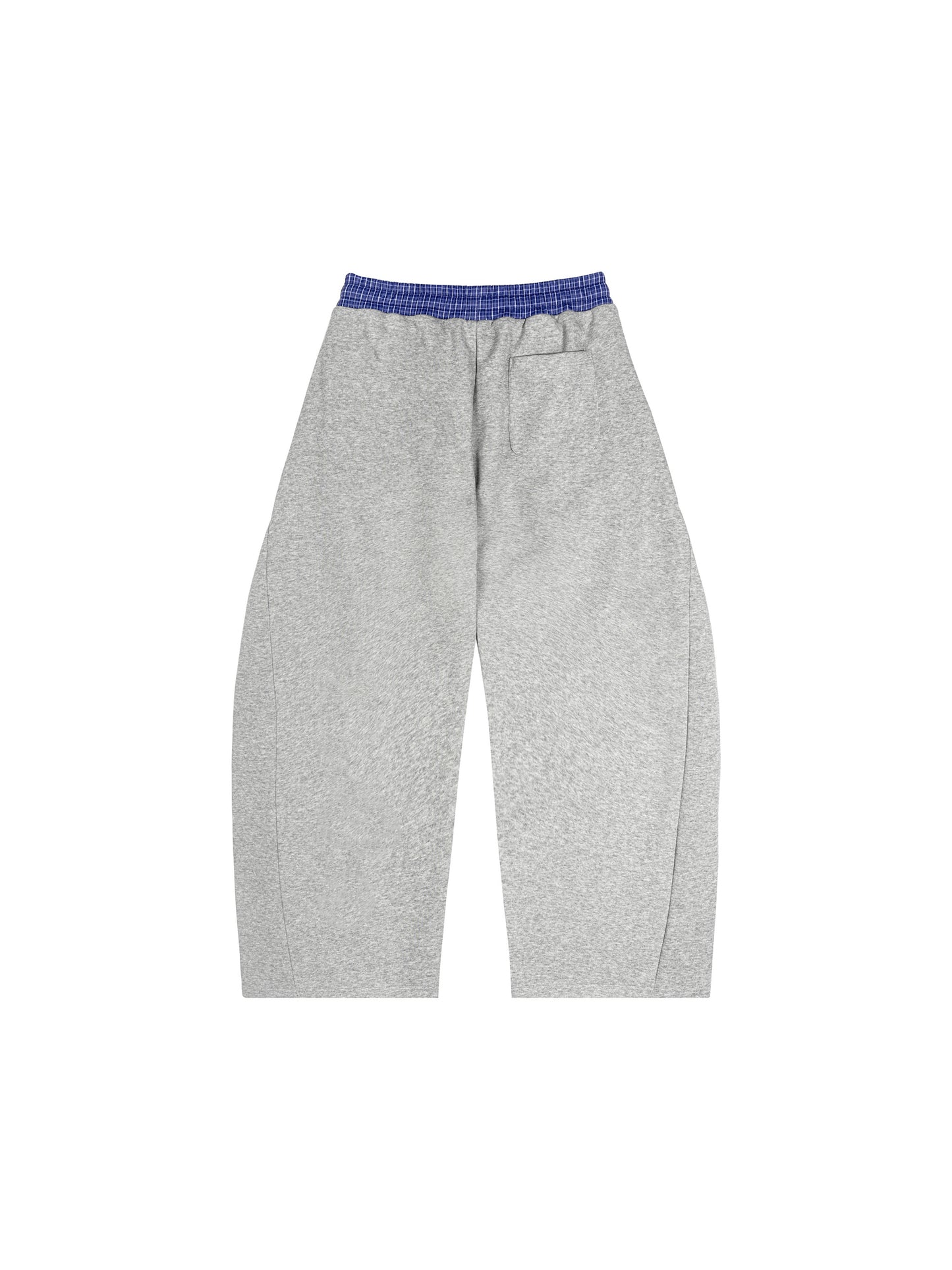 Wear Your Life Plaid Waistband Barrel Sweatpants