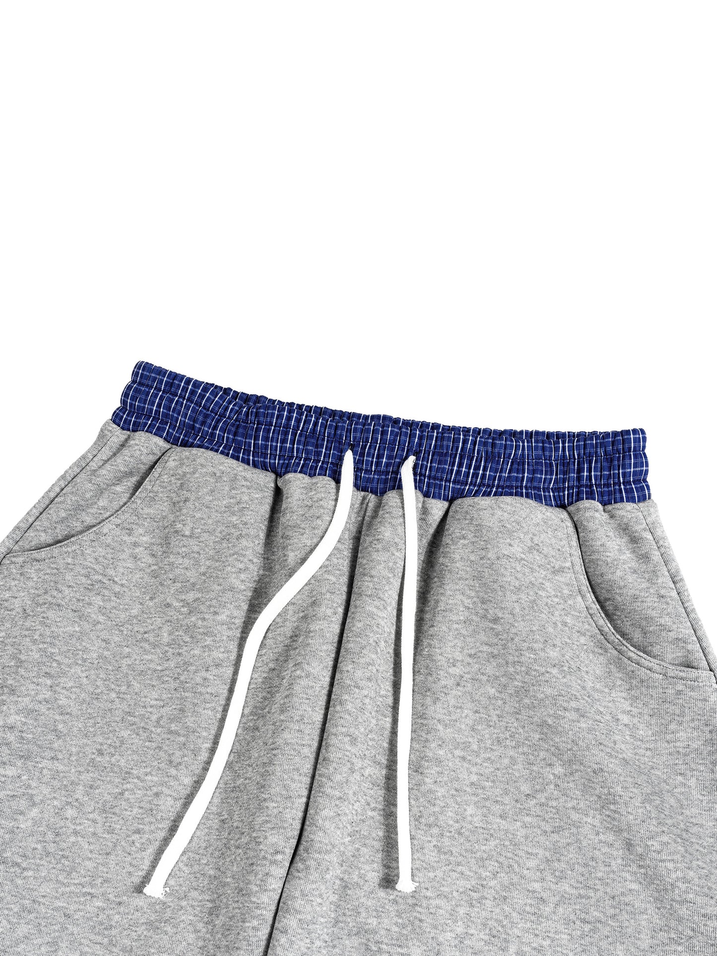 Wear Your Life Plaid Waistband Barrel Sweatpants